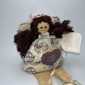Vintage 1997 Enesco Li'l Gabbers Rag Doll Prayer Changes Things